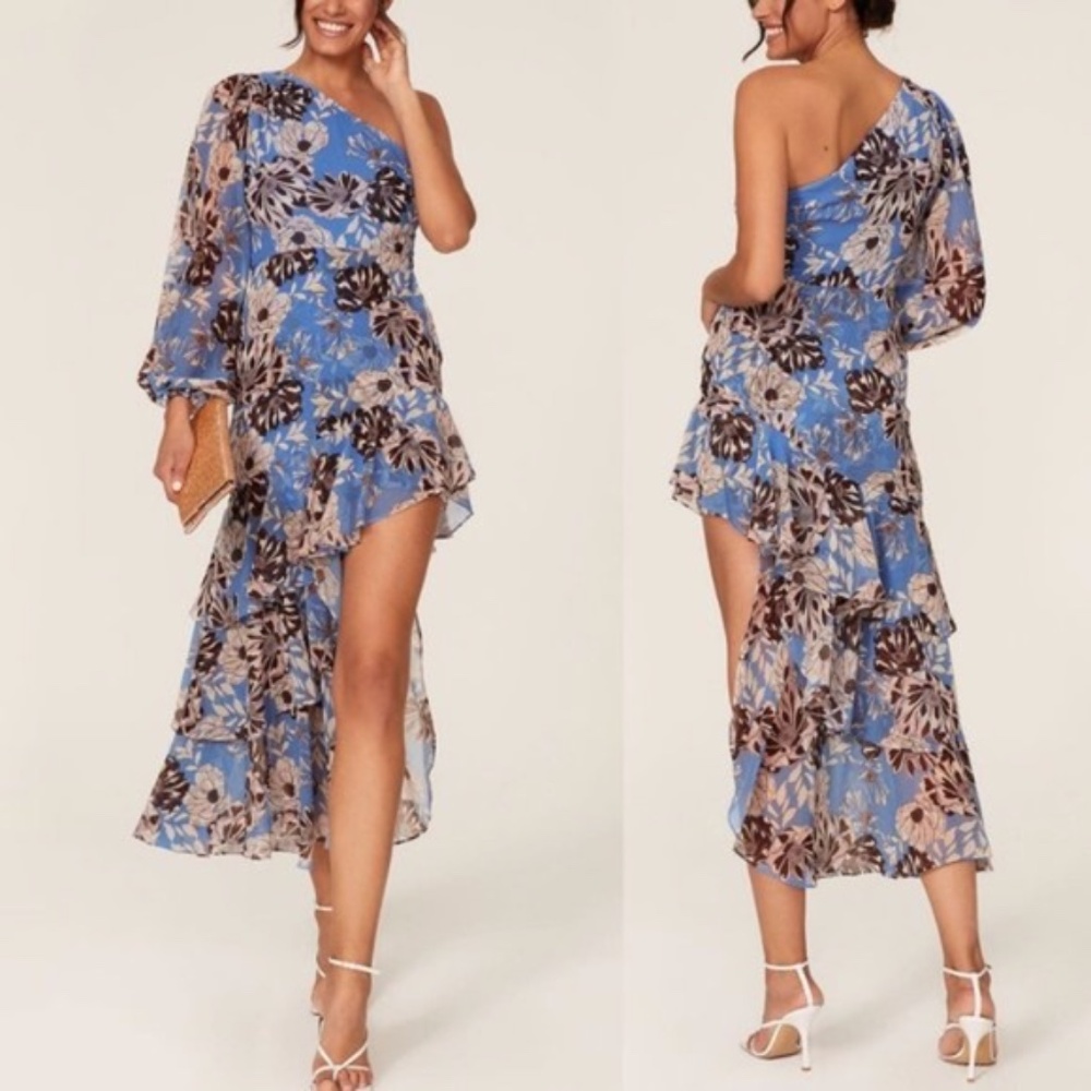 Alexis Abanna Asymmetrical One Shoulder Dress